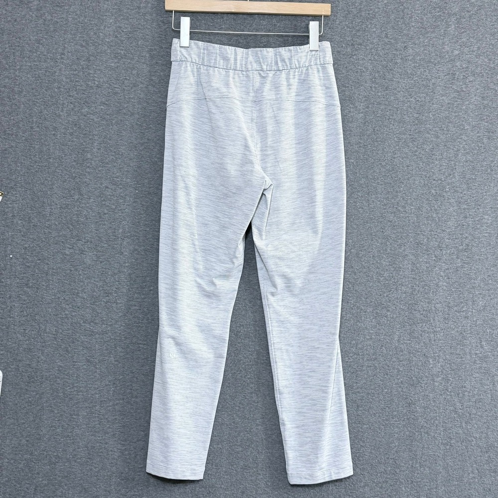 Lululemon‎ Womens On the Fly Pant 4 Ice Gray Pants Athleisure Travel Loungewear
